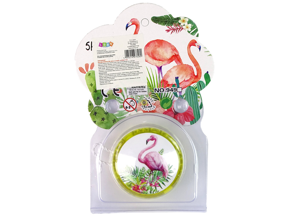 Yoyo su flamingais, geltona