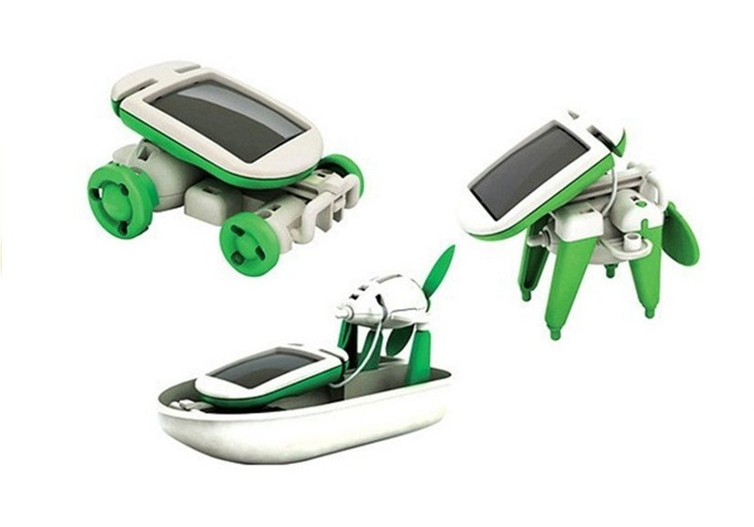 Mokomasis saulės roboto rinkinys, 6in1