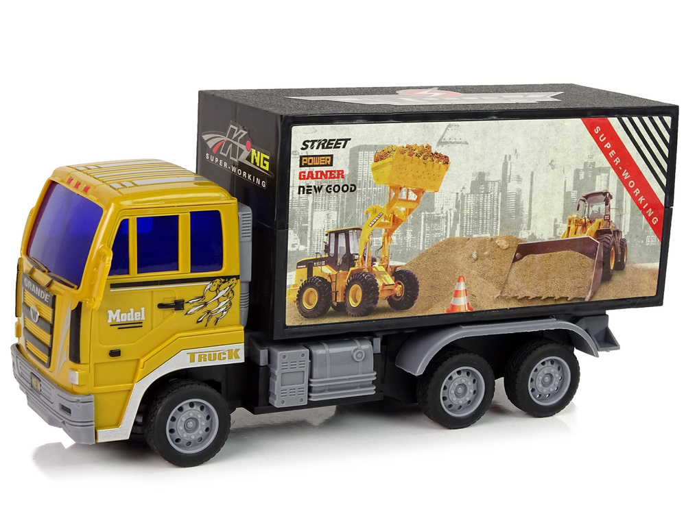Lean toys statybinis sunkvežimis rc 1:24 geltona
