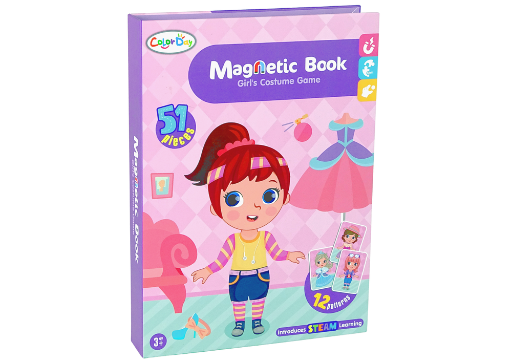 Magnetinė dėlionė knyga - aprangų kostiumai