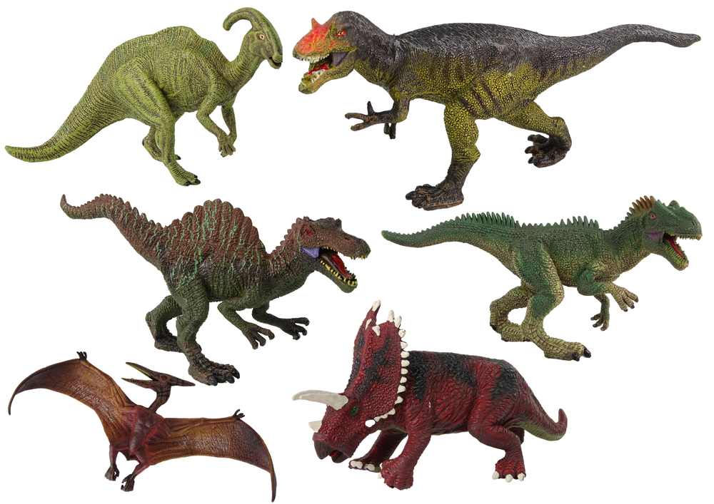 Dinozaurų figūrėlių rinkinys, 6 vnt.