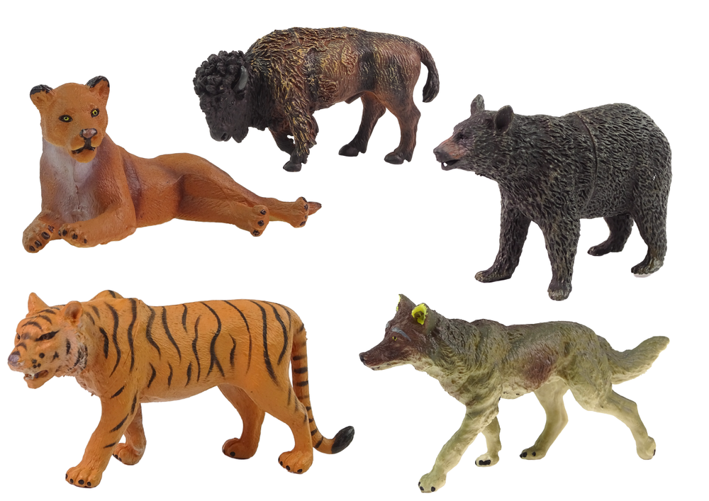 Figūrėlių rinkinys afrikos miško gyvūnai lean toys