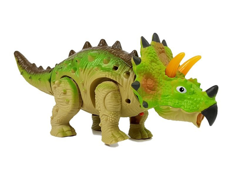 Triceratops dinozauras su baterijomis lean toys