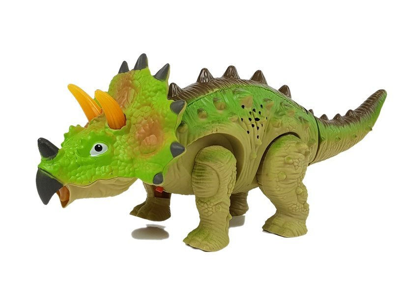 Triceratops dinozauras su baterijomis lean toys
