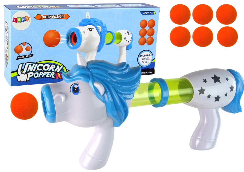 Minkštais kamuoliukais šaudantis ginklas unicorn