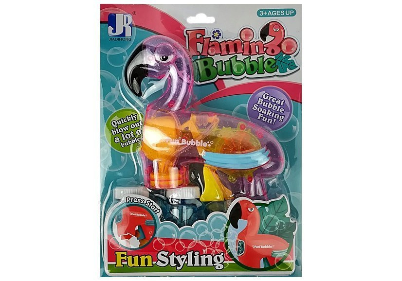 Flamingo burbulinis pistoletas Lean Toys, rožinis