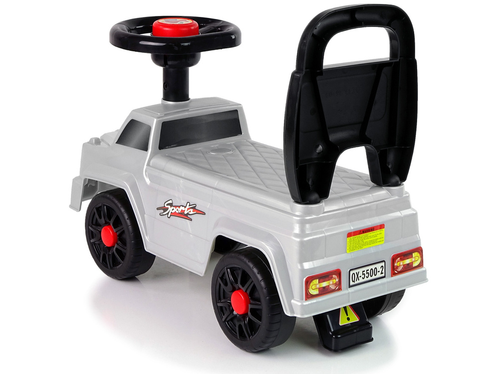 Paspiriama mašinėlė lean toys qx-5500- 2 su atlošu silver