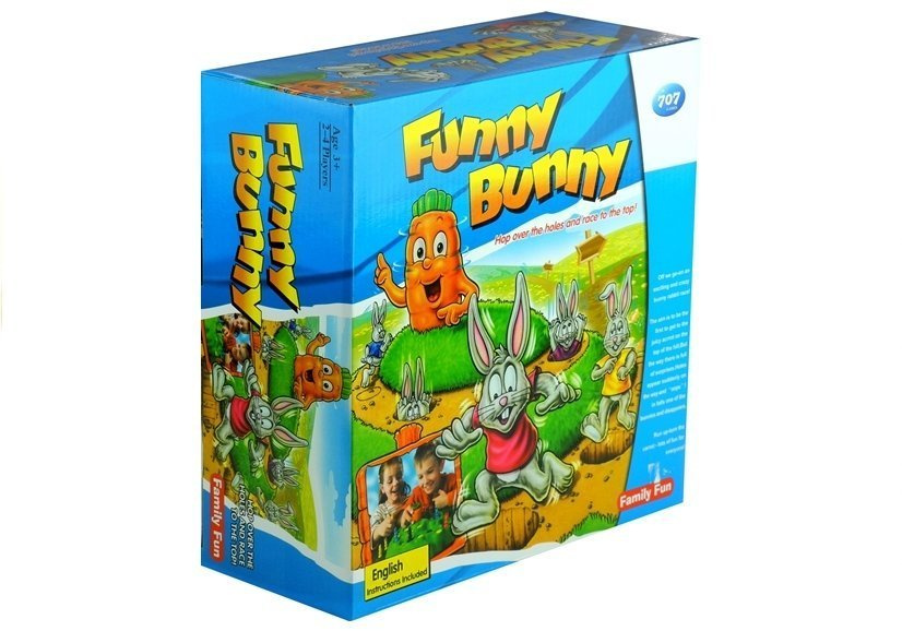 Stalo žaidimas „bunny race“ su besisukančia morka, 2-4 žaidėjams