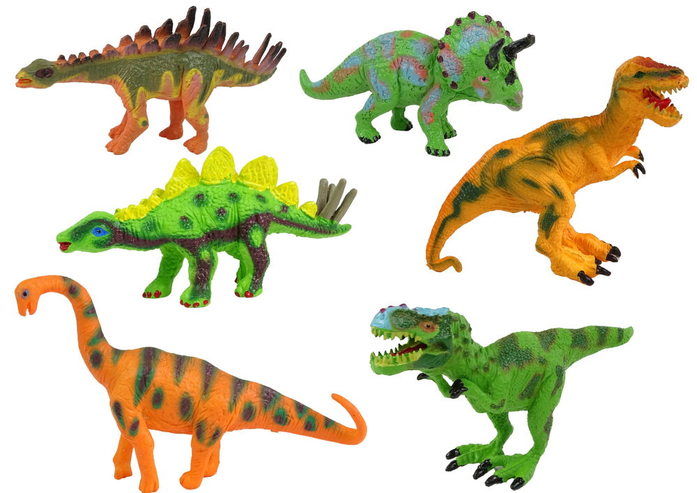 Figūrėlių rinkinys dinozaurai leantoys 6 vnt.