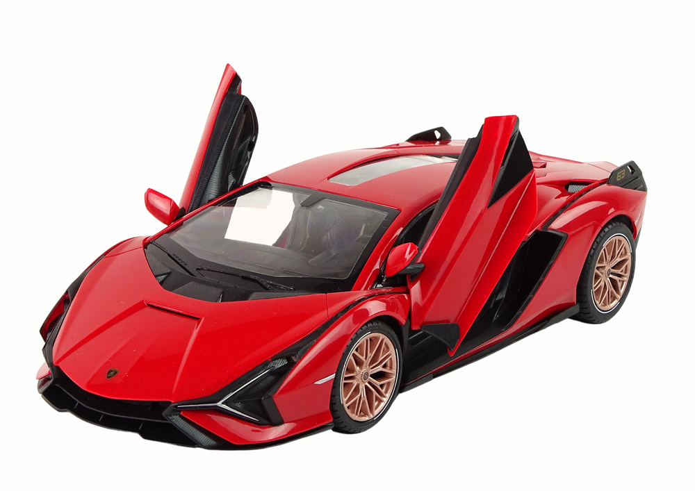 Nuotoliniu būdu valdomas automobilis r/c lamborghini sian fkp 37 rastar 1:14, raudonas