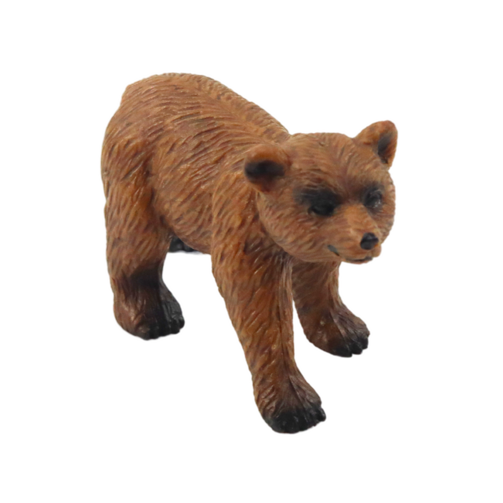 Figūrėlių rinkinys rudonasis lokys su jaunikliu lean toys
