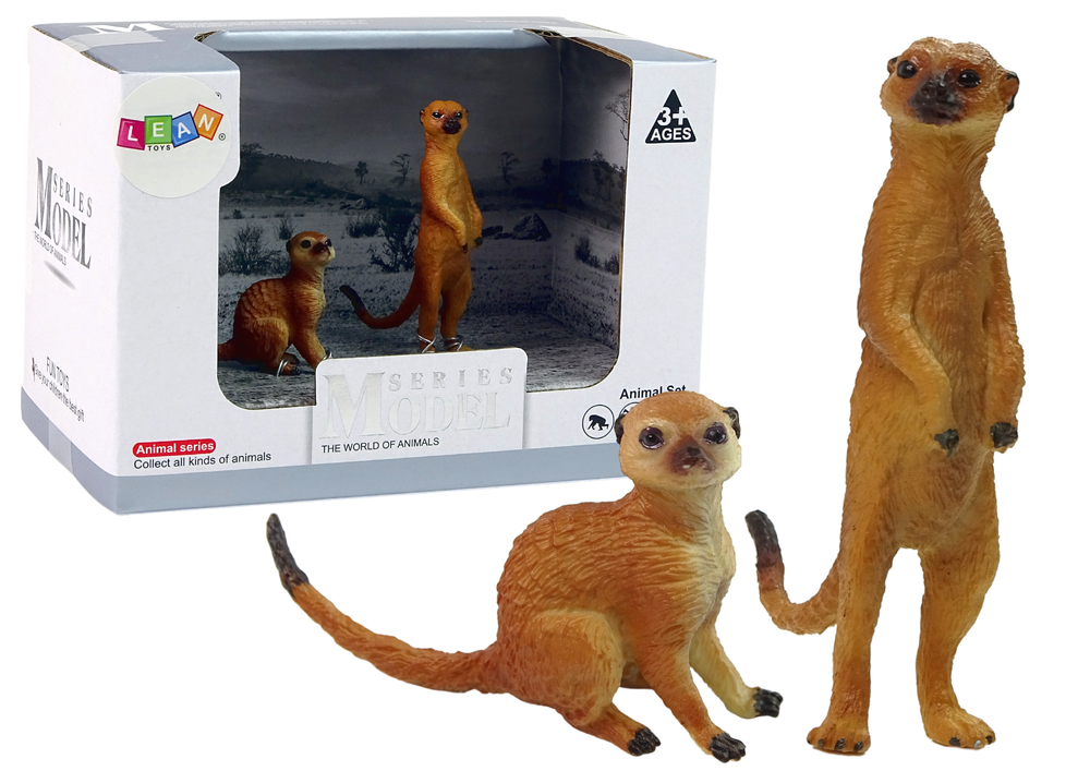 Surikatų figūrėlių rinkinys lean toys, 2vnt
