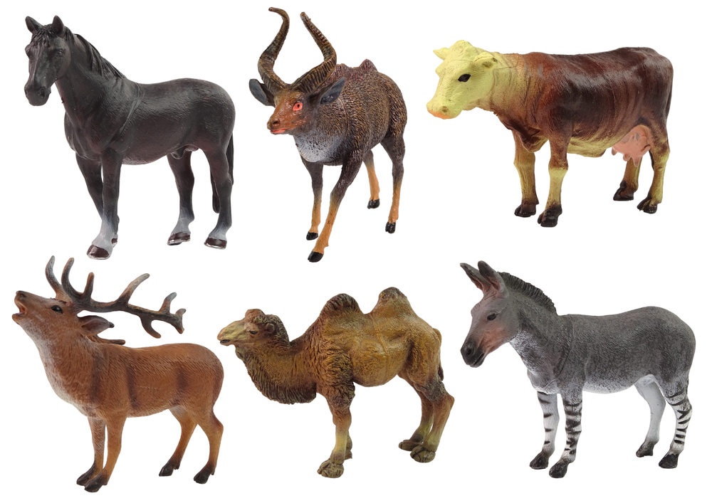 Figūrėlių rinkinys gyvūnai lean toys, 6 vnt.