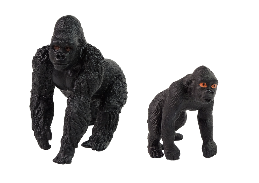 Figūrėlės gorilos lean toys, 2 vnt.