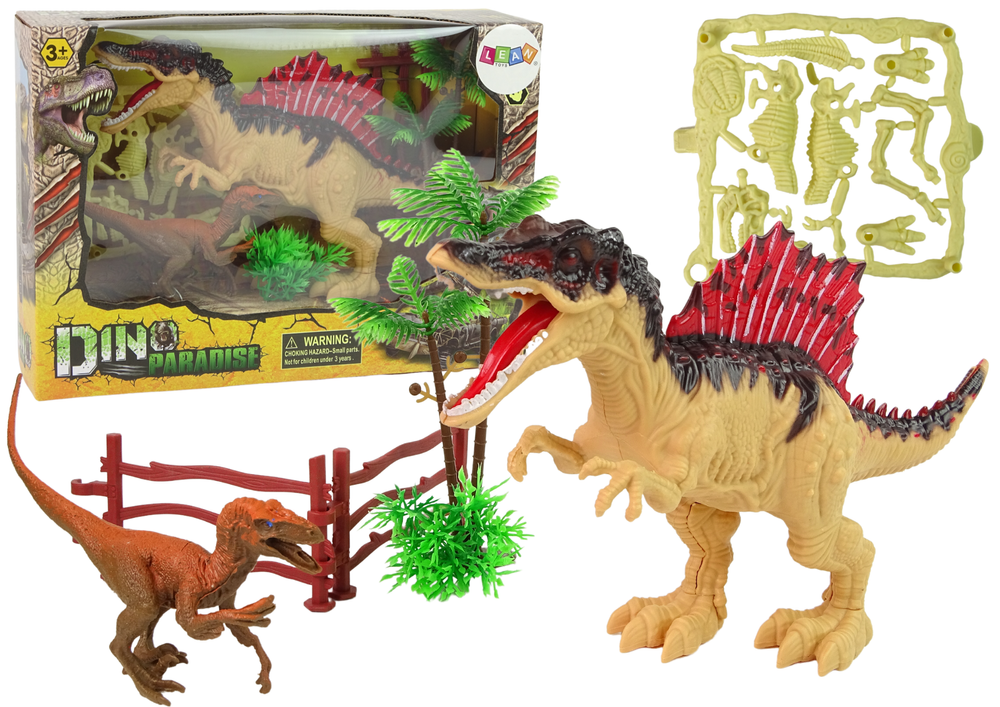 Dinozaurų rinkinys vaikams su priedais