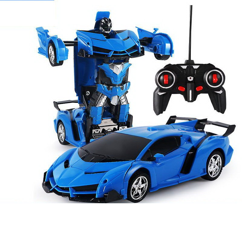 Robotas transformeris 2in1 lean toys, mėlynas