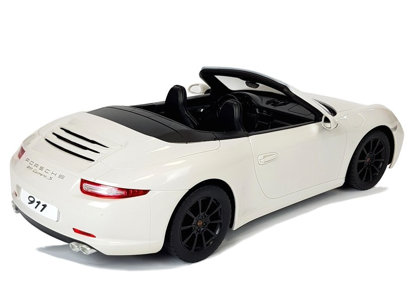 Radijo bangomis valdomas automobilis Porsche 911 Carrera S Rastar 1:12 baltas 2