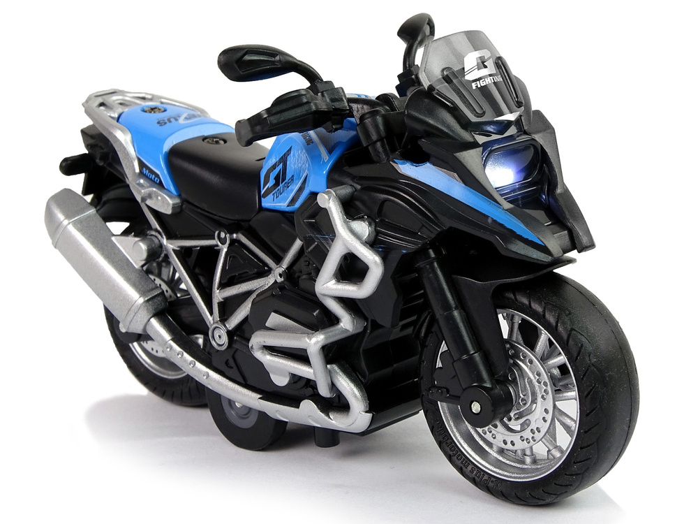 Žaislinis motociklas lean toys, judas/mėlynas, 1:14