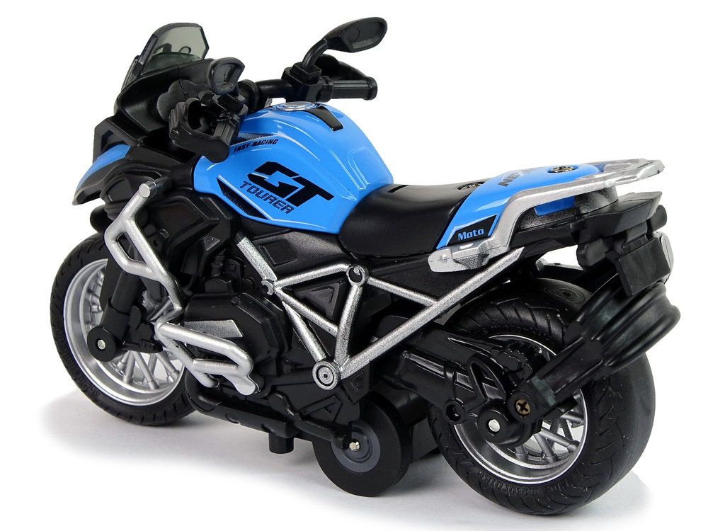 Žaislinis motociklas lean toys, judas/mėlynas, 1:14