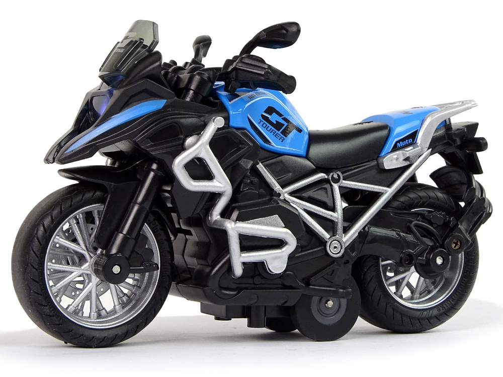 Žaislinis motociklas lean toys, judas/mėlynas, 1:14