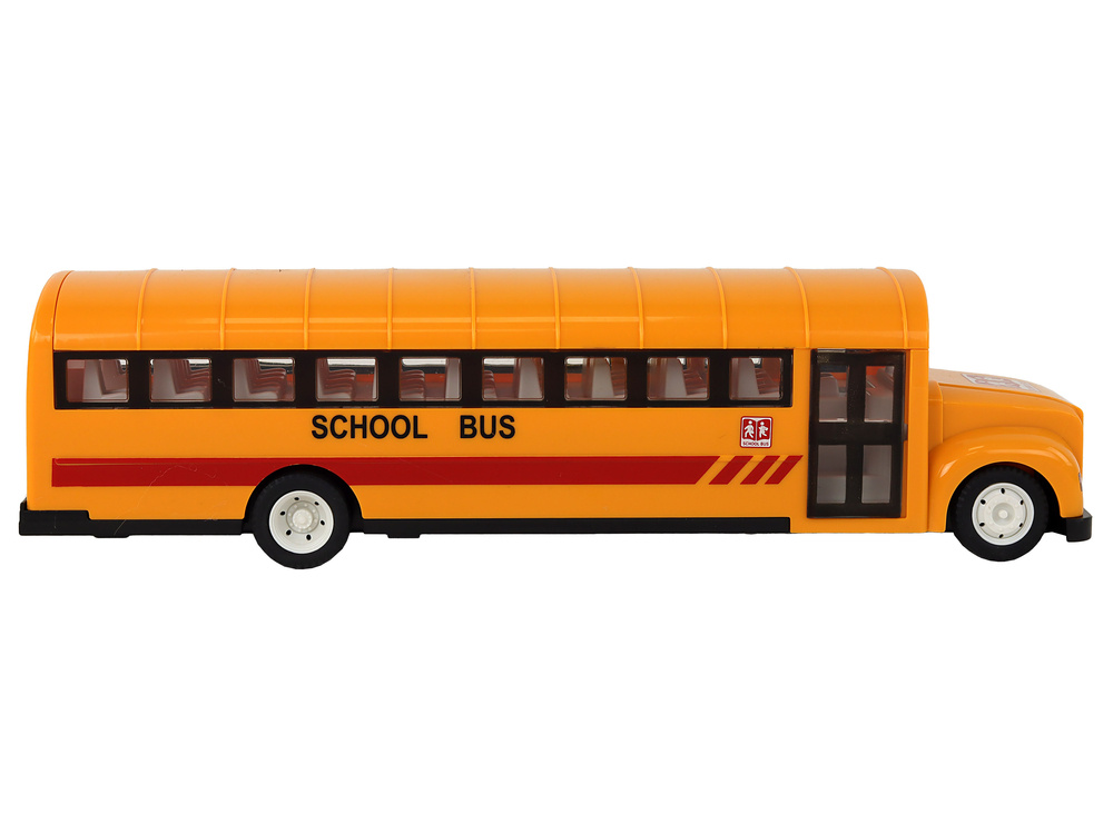 Nuotoliniu būdu valdomas autobusas lean toys, geltonas