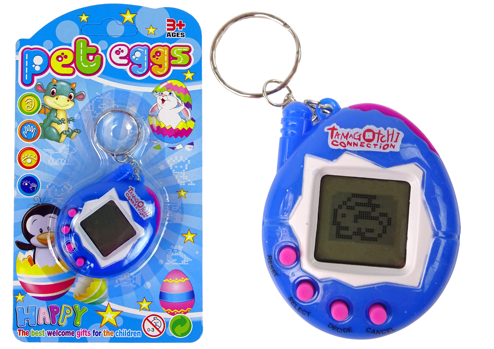 Elektroninis augintinis tamagotchi, tamsiai mėlynas