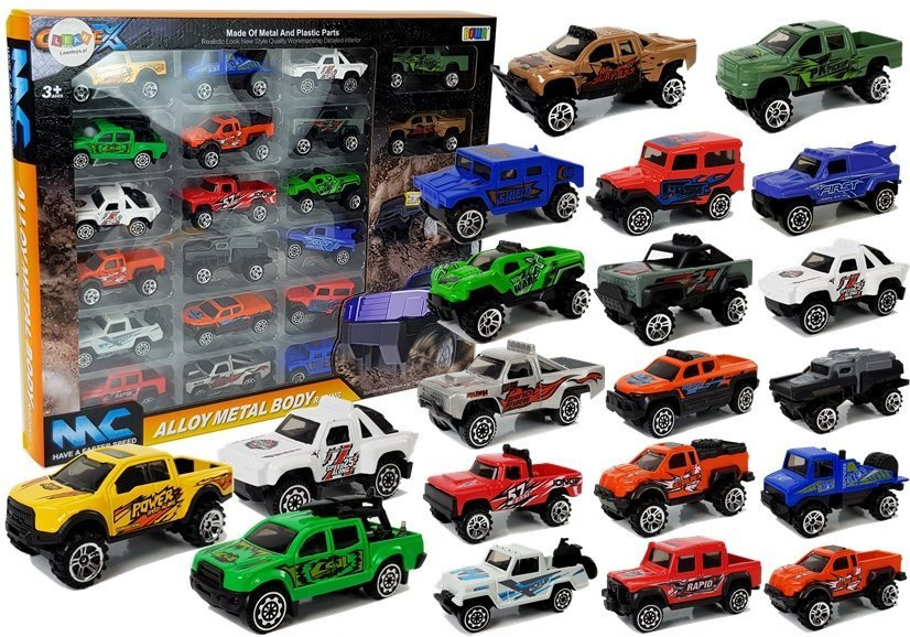 Visureigių automobilių rinkinys berniukams lean toys, 20 vnt.