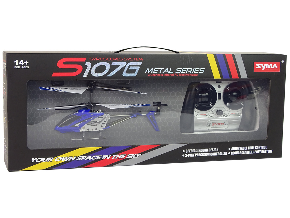 Sraigtasparnis syma s107g su nuotolinio valdymo pultu lean toys