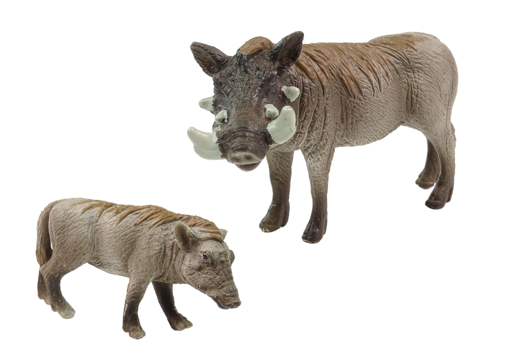 Figūrėlių rinkinys lean toys afrikinis šernas su jaunikliu