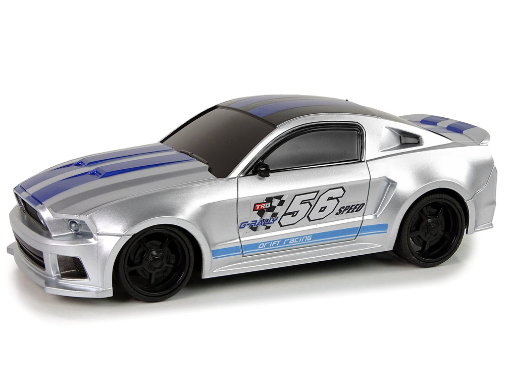 Lean toys sportinis greitas automobilis r/c sidabrinis 1:24