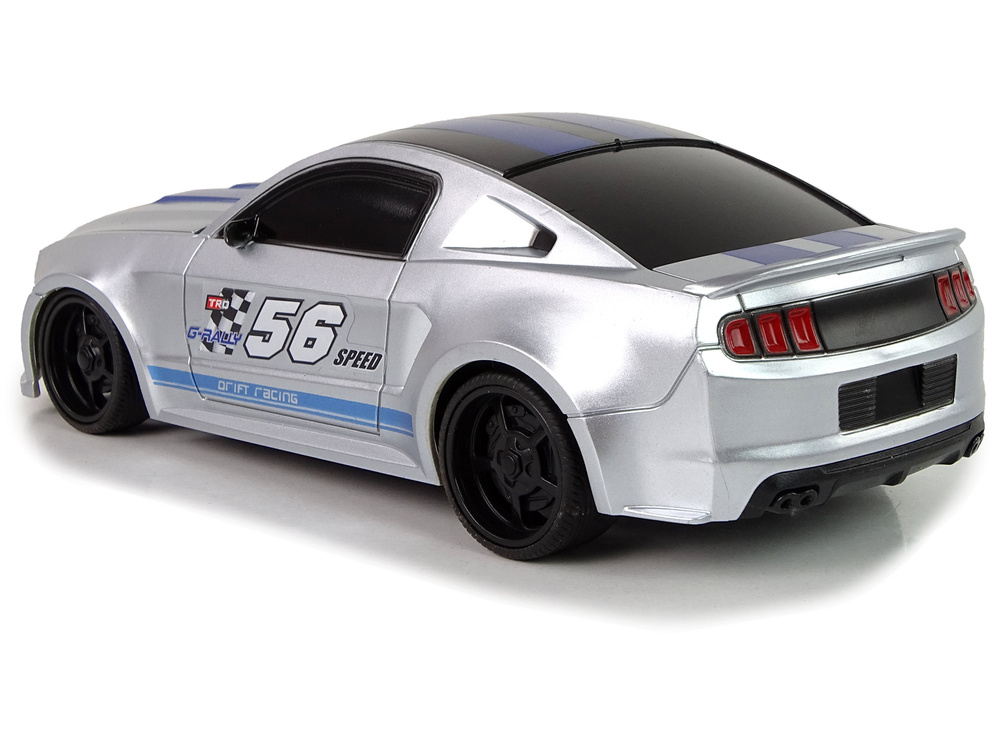 Lean toys sportinis greitas automobilis r/c sidabrinis 1:24