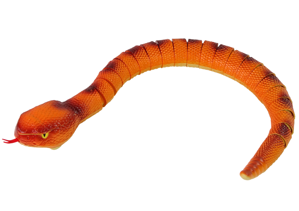 Interaktyvi gyvatė anakonda 70 cm r/c, oranžinė