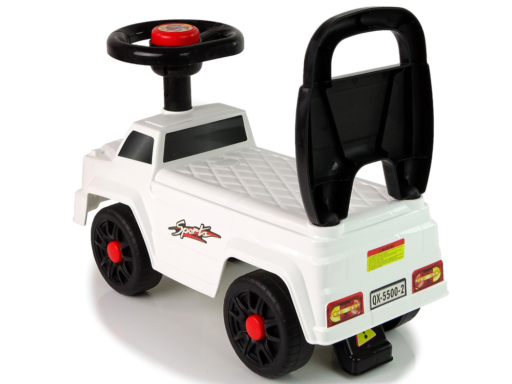Paspiriama mašinėlė lean toys qx-5500- 2 su atlošu white