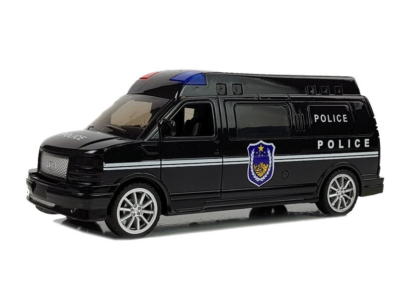 Policijos automobilis su garso ir šviesos efektais lean toys