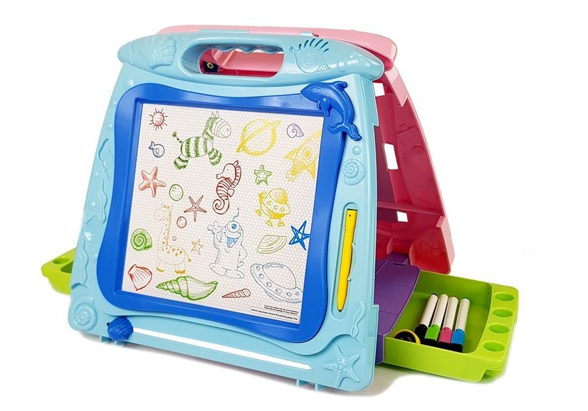 Dvipusė piešimo lenta su priedais leantoys