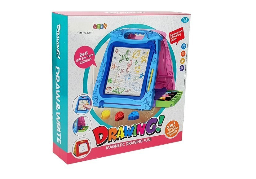 Dvipusė piešimo lenta su priedais leantoys