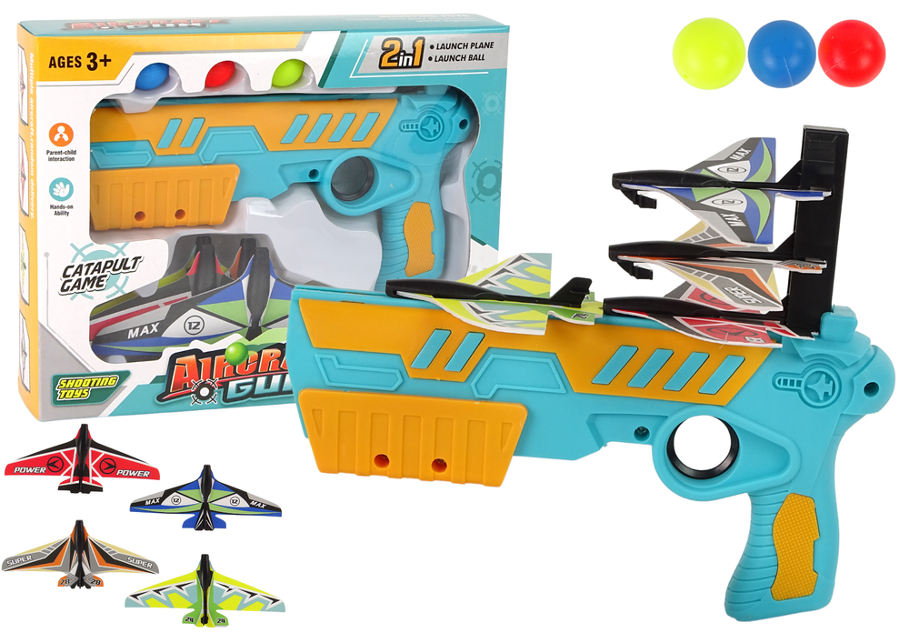 Žaislinis šautuvas su priedais 2in1 lean toys