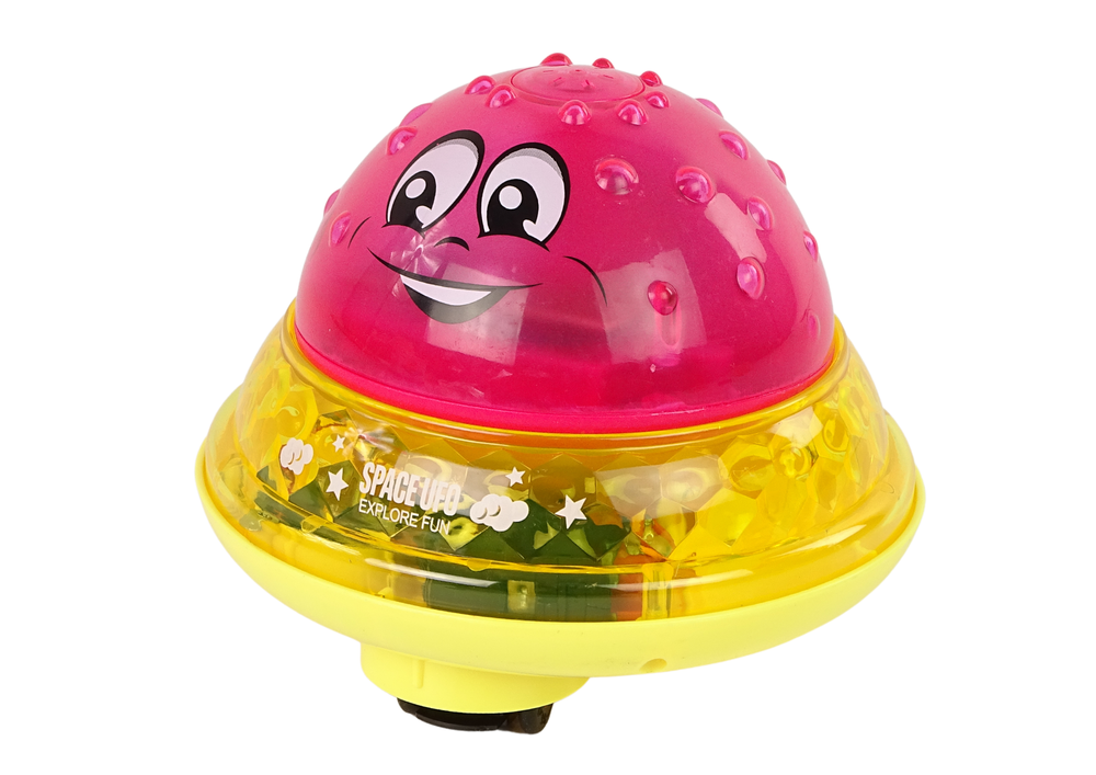 Maudynių žaislas lean toys water ball ufo, rožinis