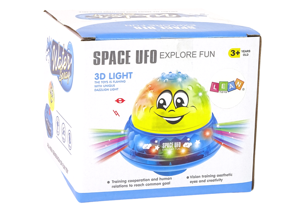 Maudynių žaislas lean toys water ball ufo, rožinis