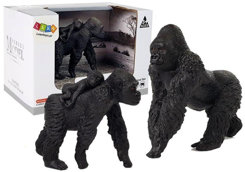 Gorilų figūrėlės lean toys