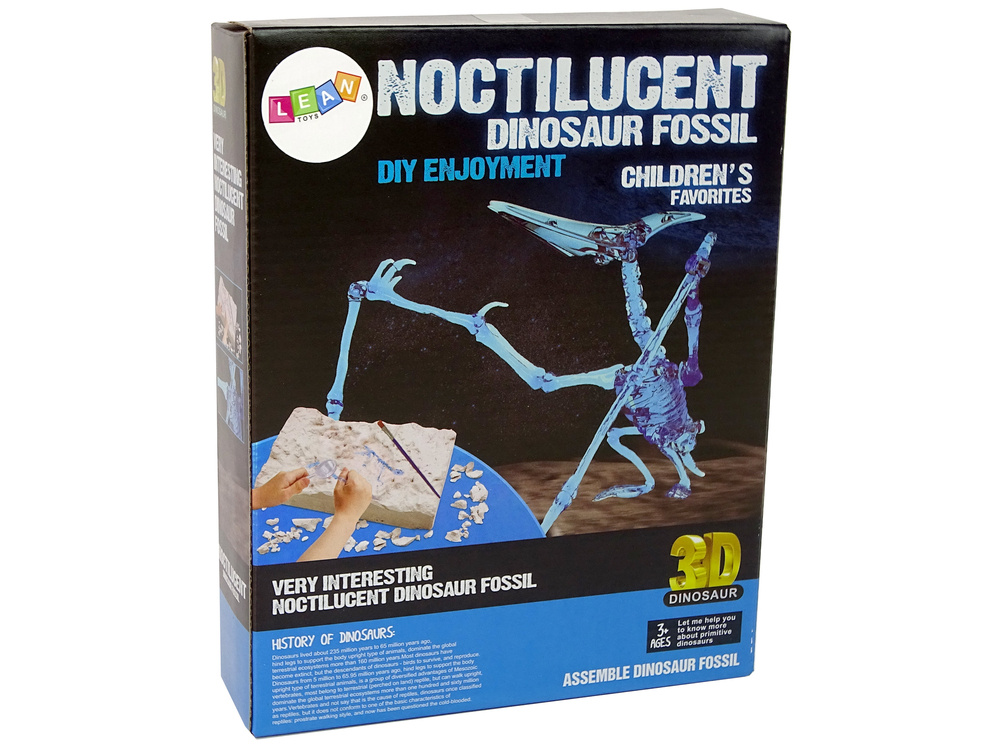 Archeologijos kasinėjimų rinkinys dinozauro skeletas pteranodon 3d holograma