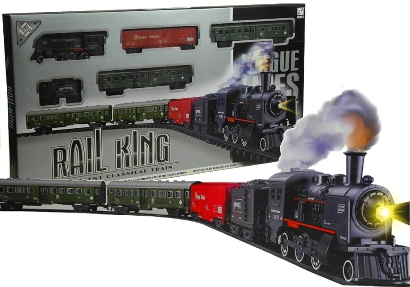 Rail king žaislinis traukinio rinkinys
