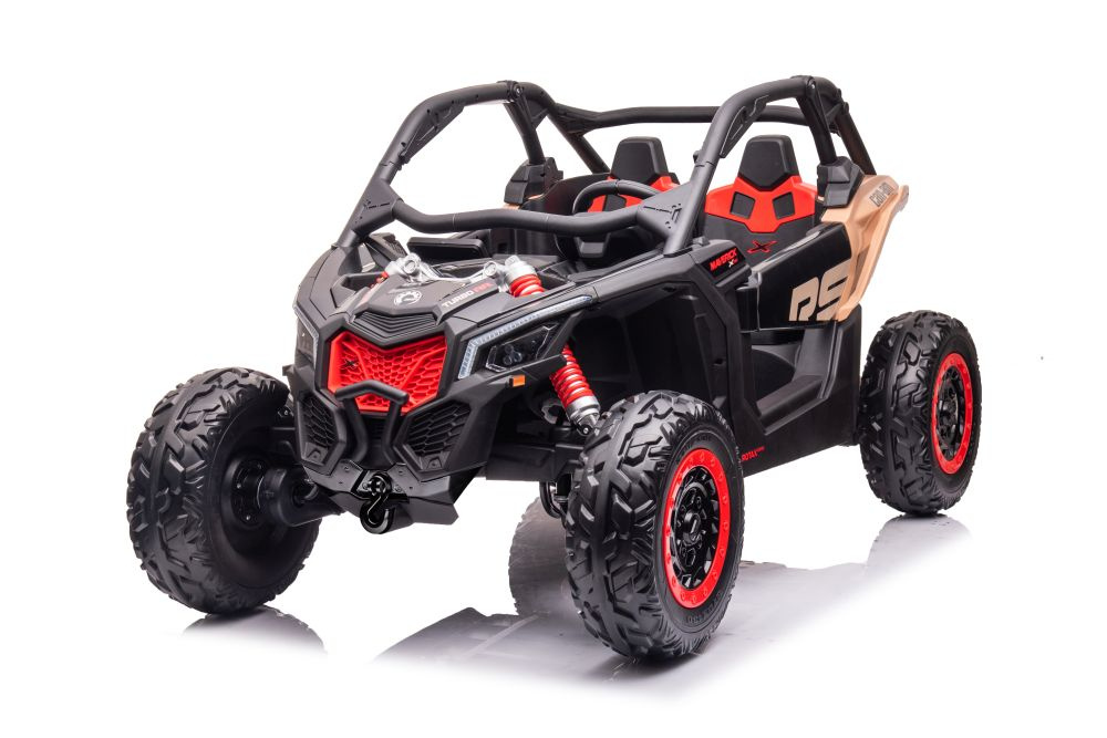 Dvivietis vaikiškas elektromobilis buggy dk-ca001, pilkas
