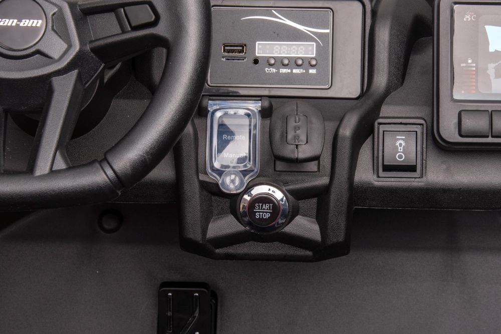 Dvivietis vaikiškas elektromobilis buggy dk-ca001, pilkas