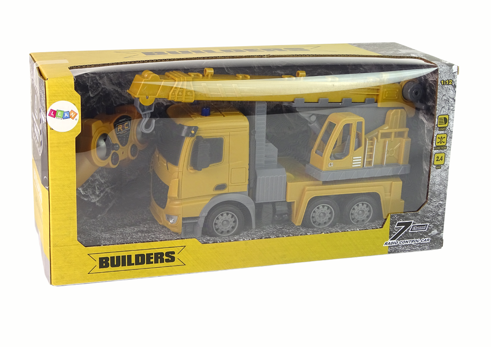 Savivartis sunkvežimis builders, geltona