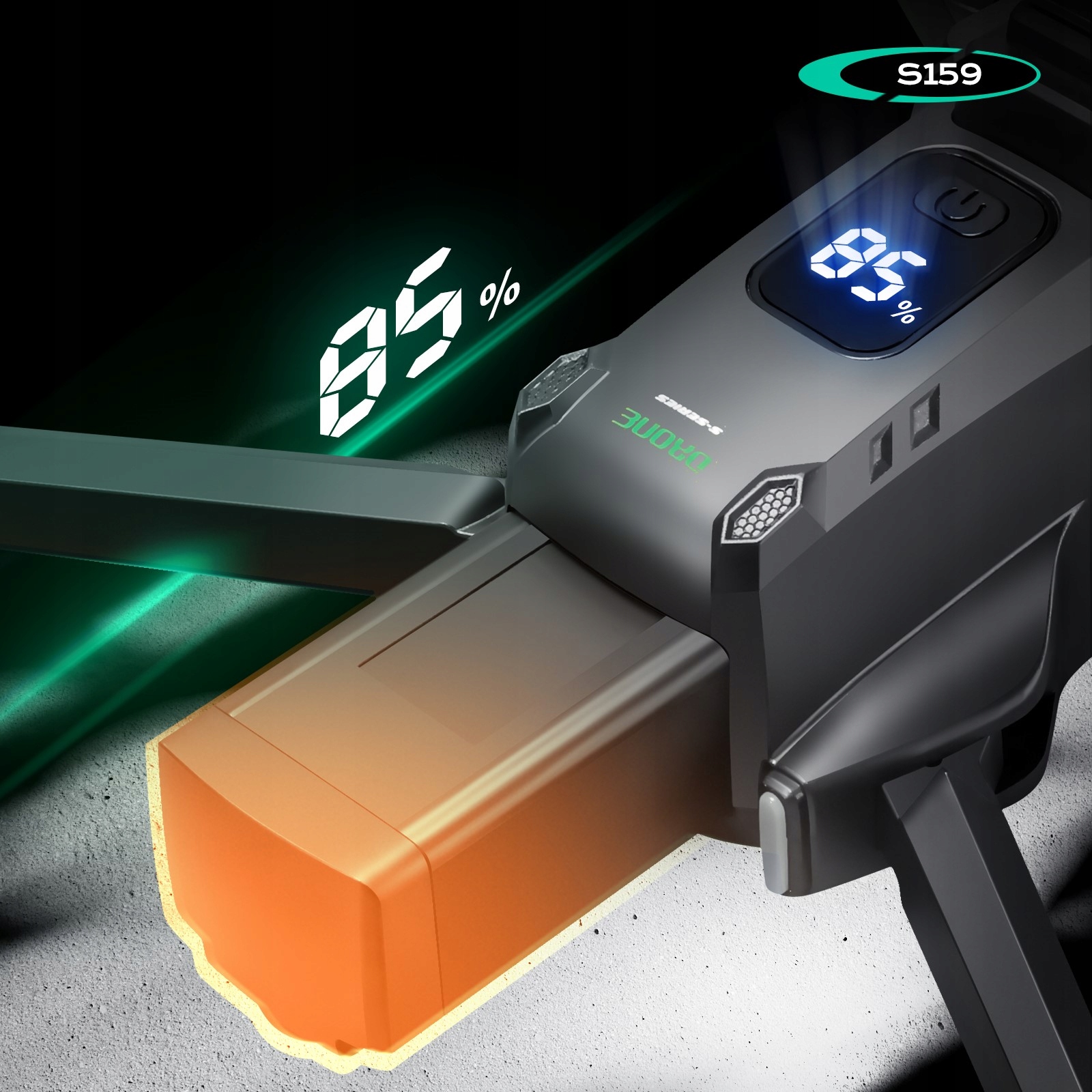Dronas su kliūčių vengimu ir GPS, 5000 m diapazonas