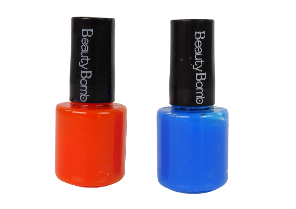 Nagų dažymo rinkinys vaikams lean toys lacquers glitter stickers rings