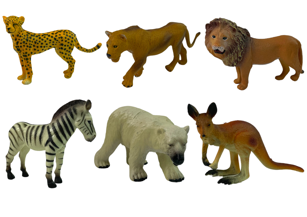 Figūrėlių rinkinys afrikos gyvūnai lean toys