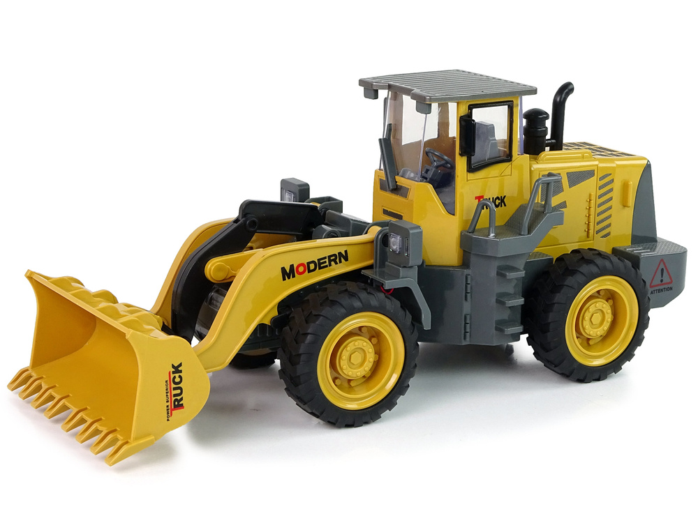 Lean toys didžiulis ekskavatoriaus su įkrovikliu r/c led nuotoliniu būdu valdomas.