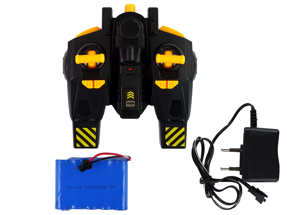 Lean toys didžiulis ekskavatoriaus su įkrovikliu r/c led nuotoliniu būdu valdomas.